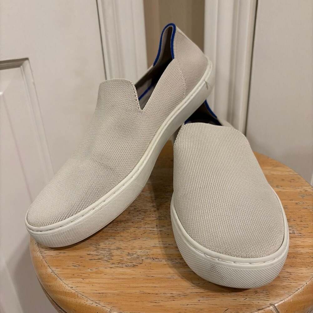 Rothy's The Original Slip On Sneaker Sand Beige Knit Loafer Flat